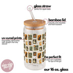 Vintage Halloween Stamps Glass Cups