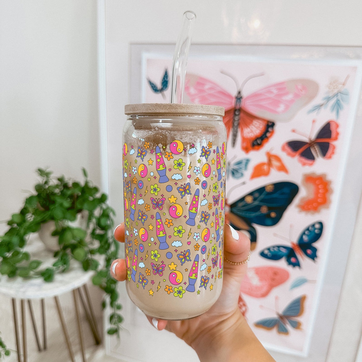 Groovy Lava Lamp Glass Cups