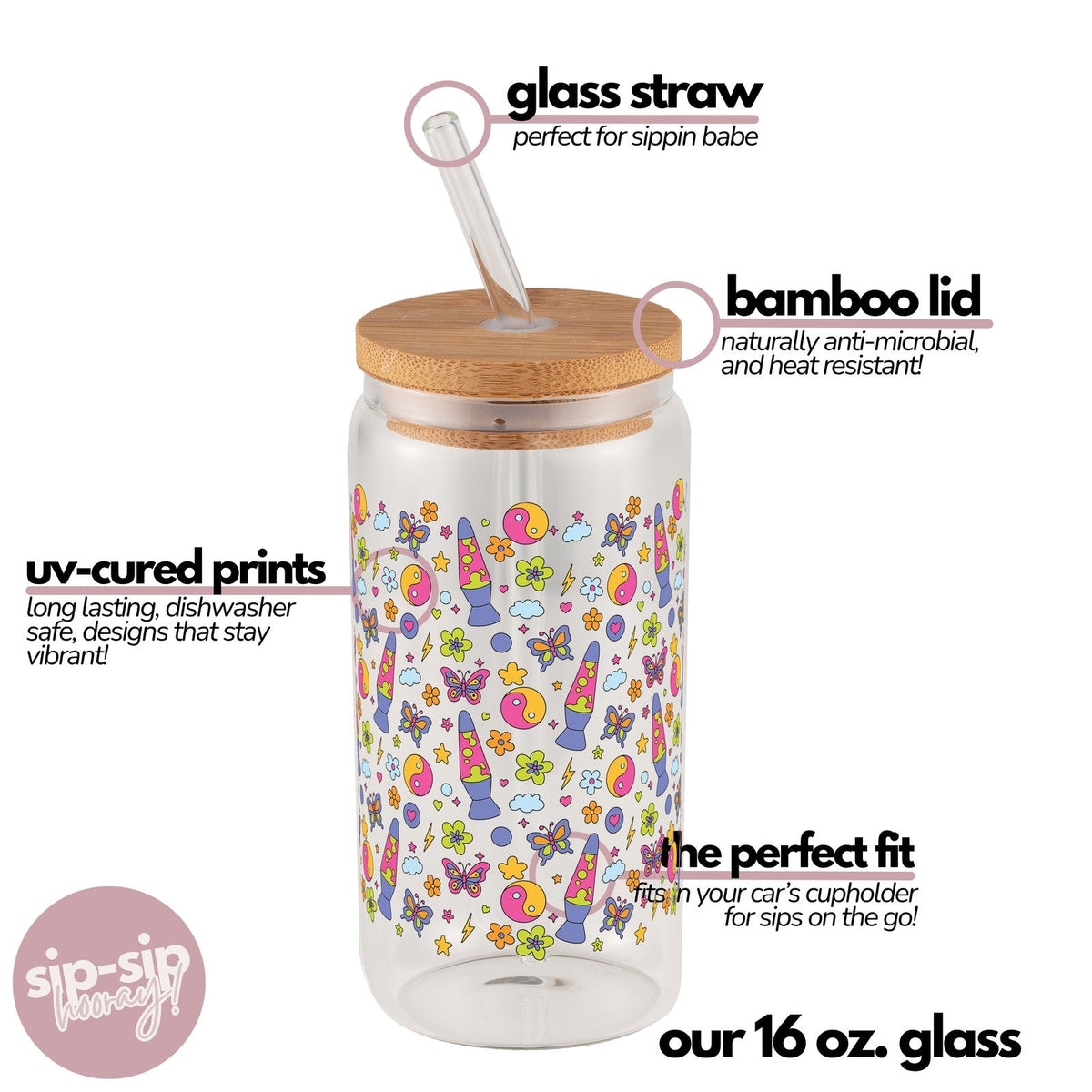 Groovy Lava Lamp Glass Cups