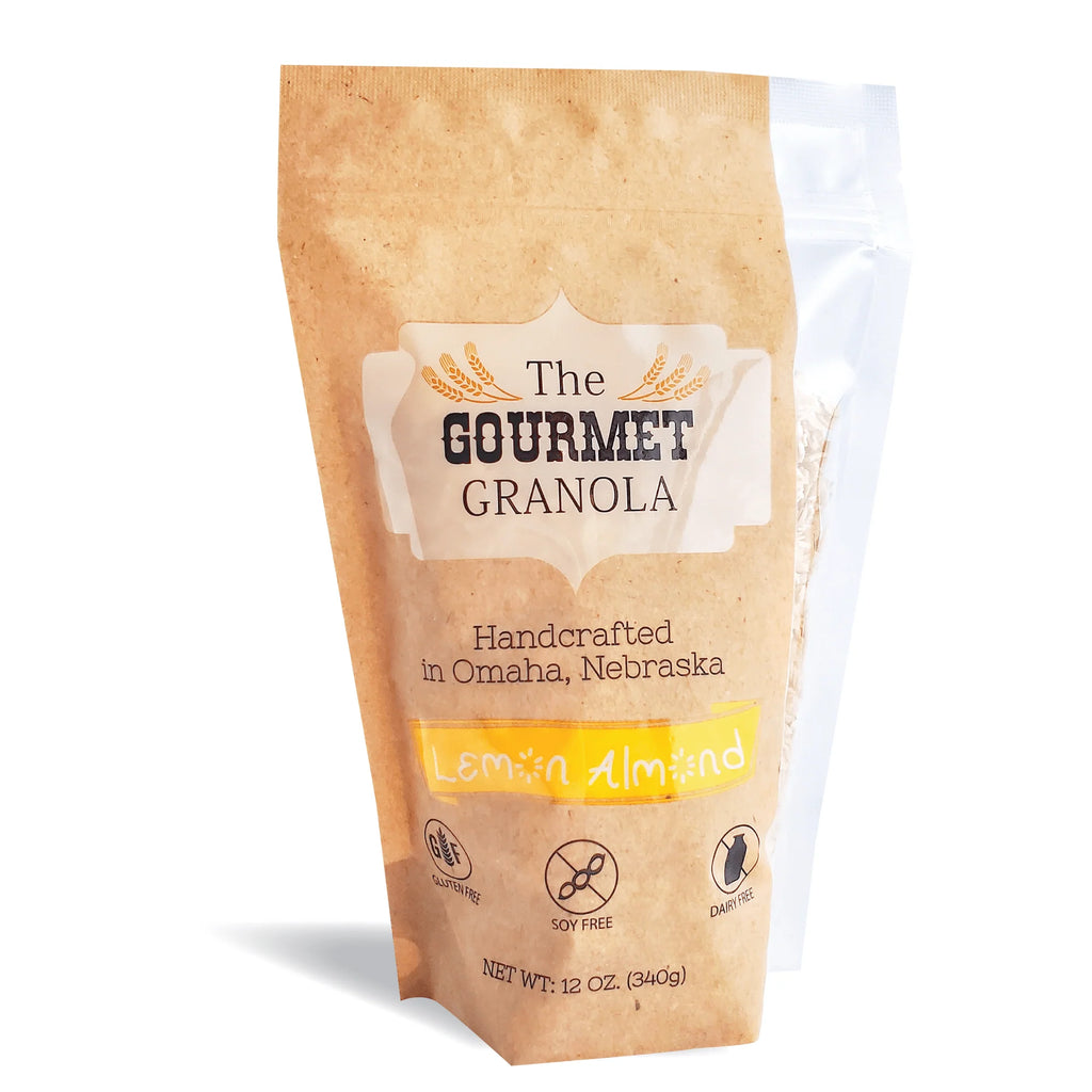 Lemon Almond Granola | Pack of 3 | 12 oz | Gluten, Dairy, & Soy Free | The Gourmet Granola