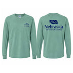 Nebraska Long Sleeve Shirt | Sage Green | Nebraska Department of Economic Development