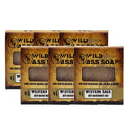 Tallow Bar Soap | Western Sage Scent | Pack of 6 | 4.5 oz | Palm Oil & Paraben Free | Wild Ass Soap Co