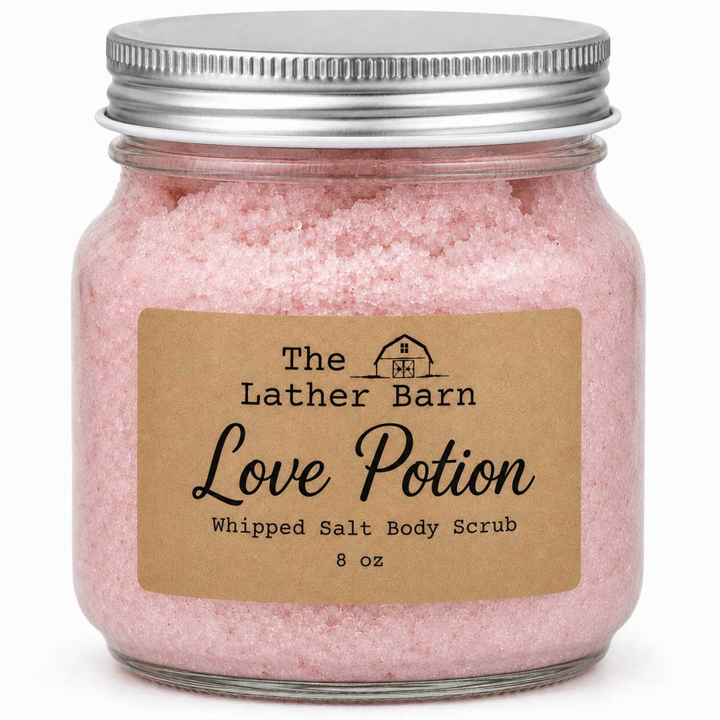 Whipped Salt Body Scrub | Love Potion | 8 oz | The Lather Barn