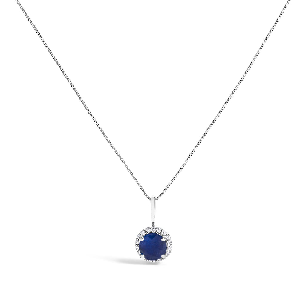 10K Gold Gemstone and 3/8 Cttw Diamond Halo Jewelry Set (Earrings, Pendant & Ring)