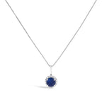 10K Gold Gemstone and 3/8 Cttw Diamond Halo Jewelry Set (Earrings, Pendant & Ring)