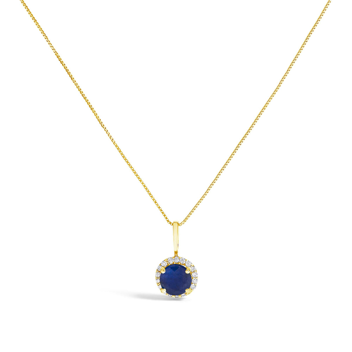 10K Gold Gemstone and 3/8 Cttw Diamond Halo Jewelry Set (Earrings, Pendant & Ring)
