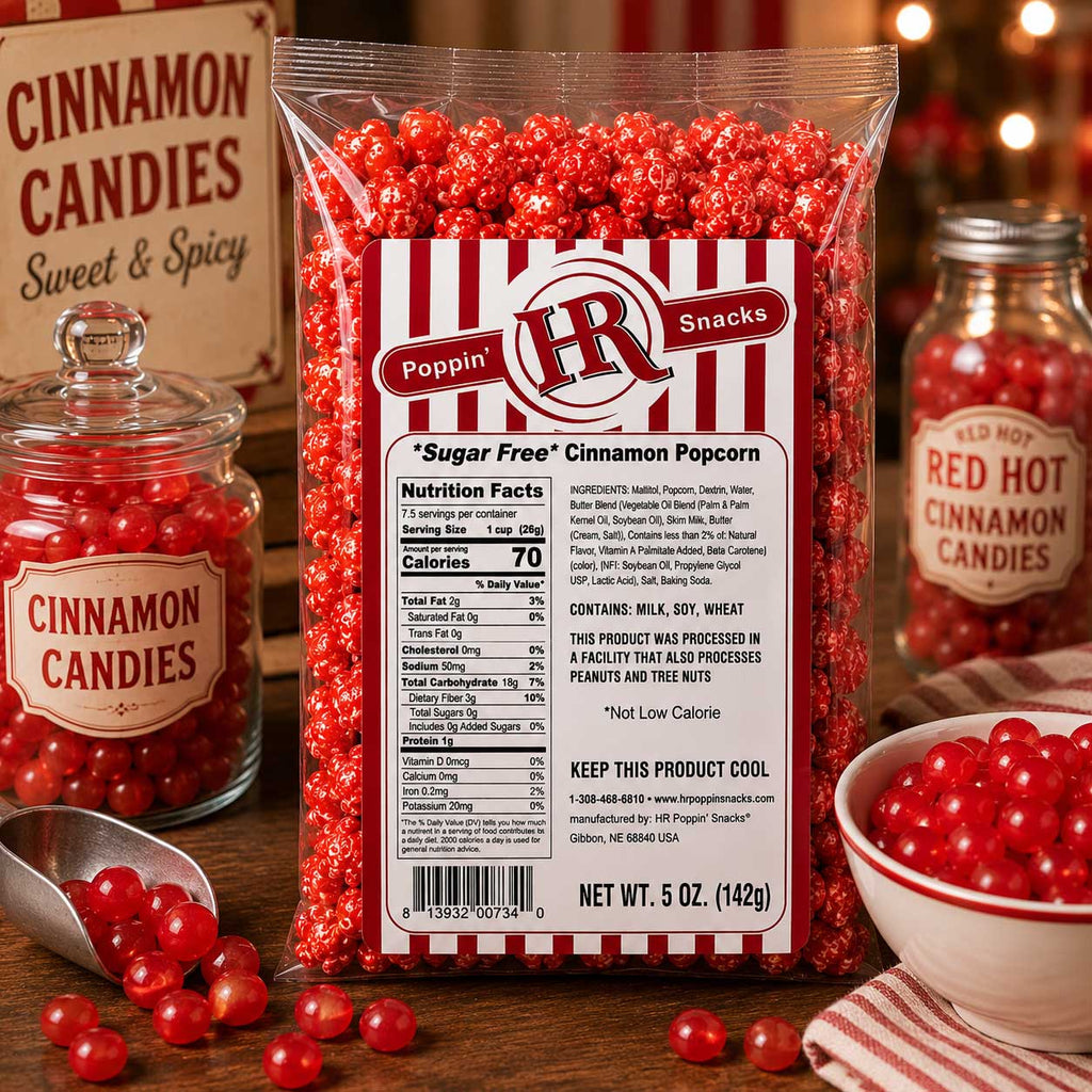 Sugar Free Strawberry Popcorn | 5 oz | HR Poppin' Snacks