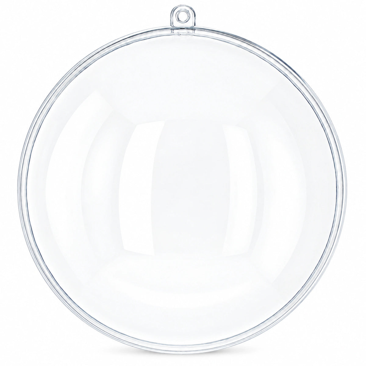 Set of 3 Clear Fillable Plastic Ball Christmas Ornament 3.9 Inches