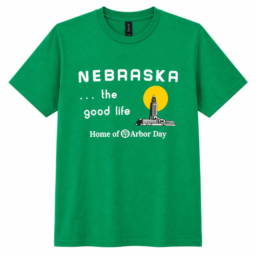 Nebraska The Good Life State Capitol T-Shirt | Multiple Sizes | Nebraska State Historical Society