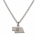 Nebraska Heart Necklace | Multiple Colors | Lux by Leslie