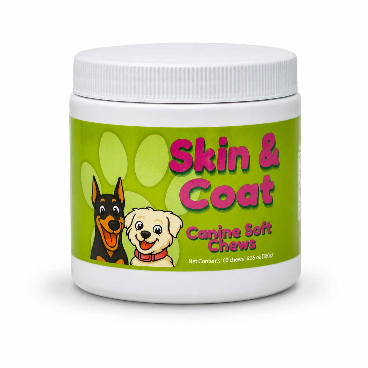 Skin & Coat Support Soft Chews for Dogs | 60 Chews - 6.35 oz | LivHerbals, Inc.