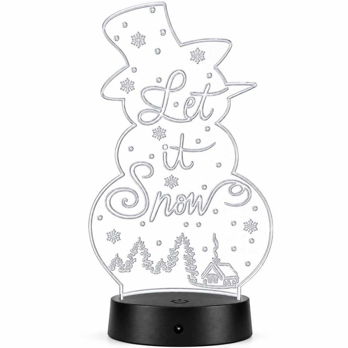 Let it Snow LED Lighted Plaque | Glowing Creation