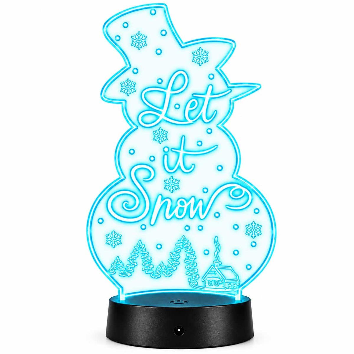 Let it Snow LED Lighted Plaque | Glowing Creation