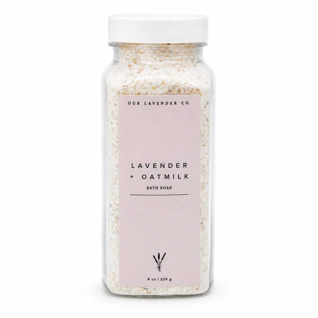 Lavender Scented Oat Milk Bath | 8 oz | Our Lavender Co