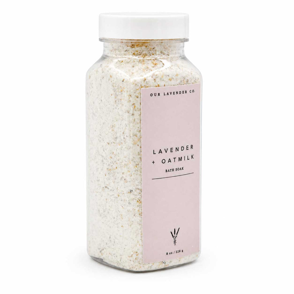 Lavender Scented Oat Milk Bath | 8 oz | Our Lavender Co