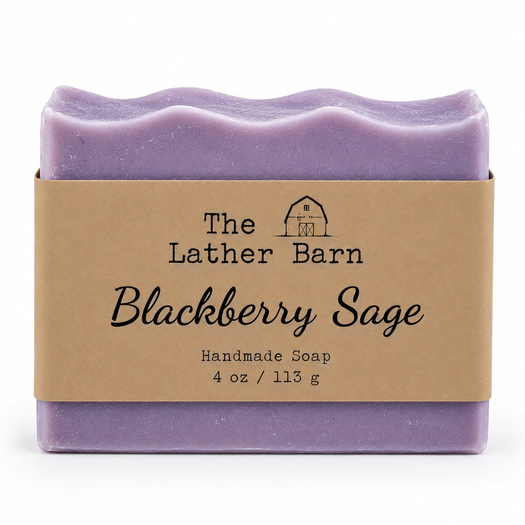 Handmade Soap | Blackberry Sage | 4 oz | The Lather Barn