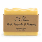 Handmade Soap | Peach, Magnolia & Raspberry | 4 oz | The Lather Barn