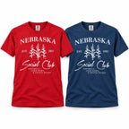 Nebraska Social Club T-Shirt | Multiple Colors and Designs | Lux By Leslie