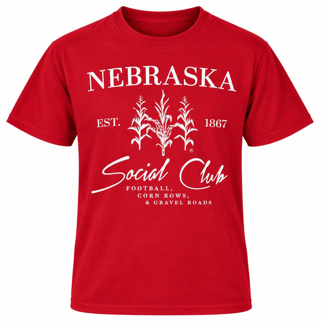 Nebraska Social Club T-Shirt | Multiple Colors and Designs | Lux By Leslie
