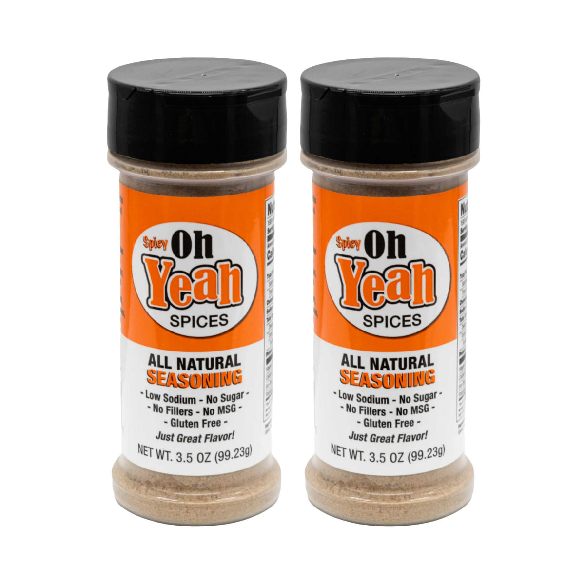 Spicy Oh Yeah Plus Seasoning | Pack of 2 | 3.5 oz | Oh Yeah Spices