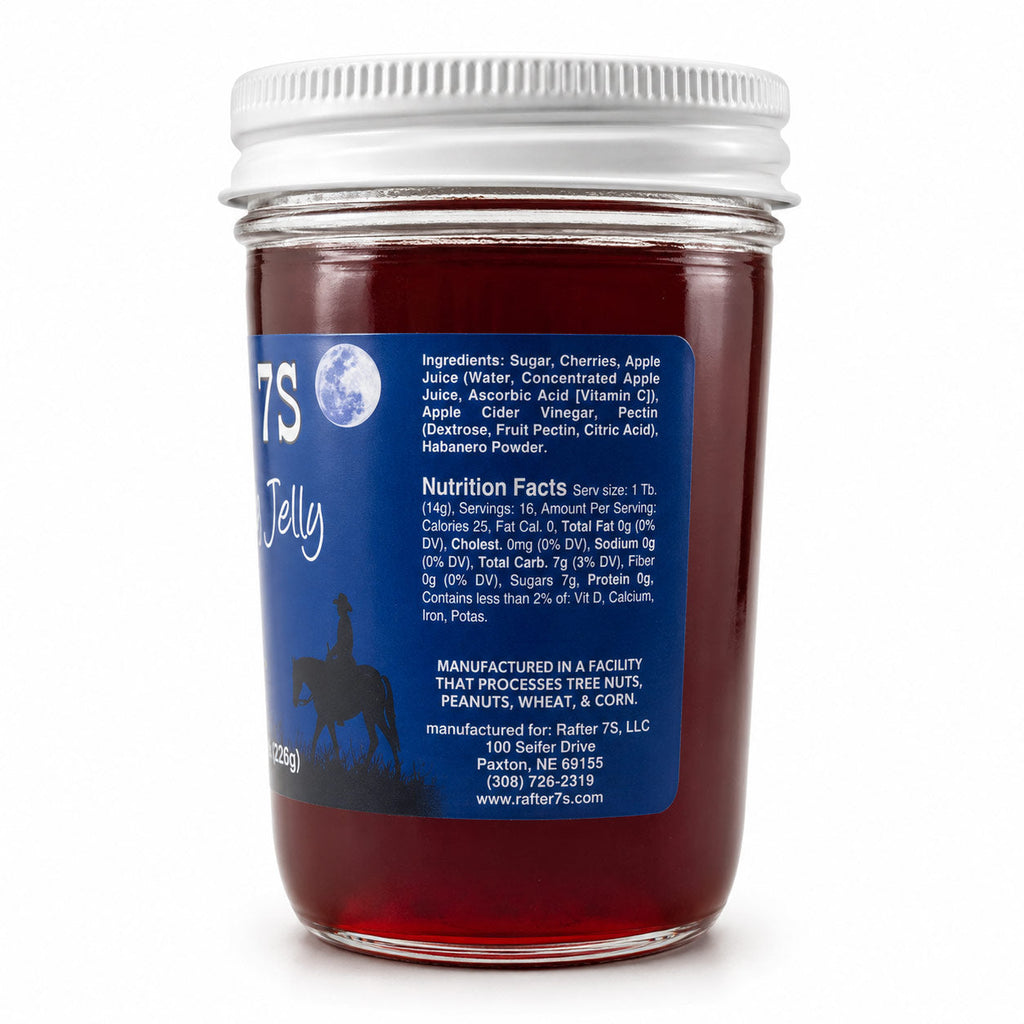Spicy Cherry Jelly | Pack of 2 | 8 oz | Rafter 7S