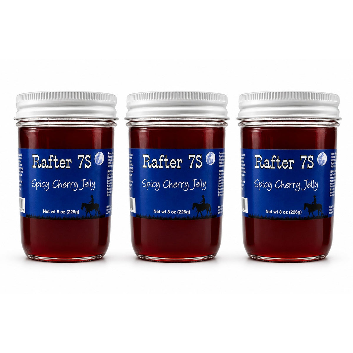 Spicy Cherry Jelly | Pack of 3 | 8 oz | Rafter 7S
