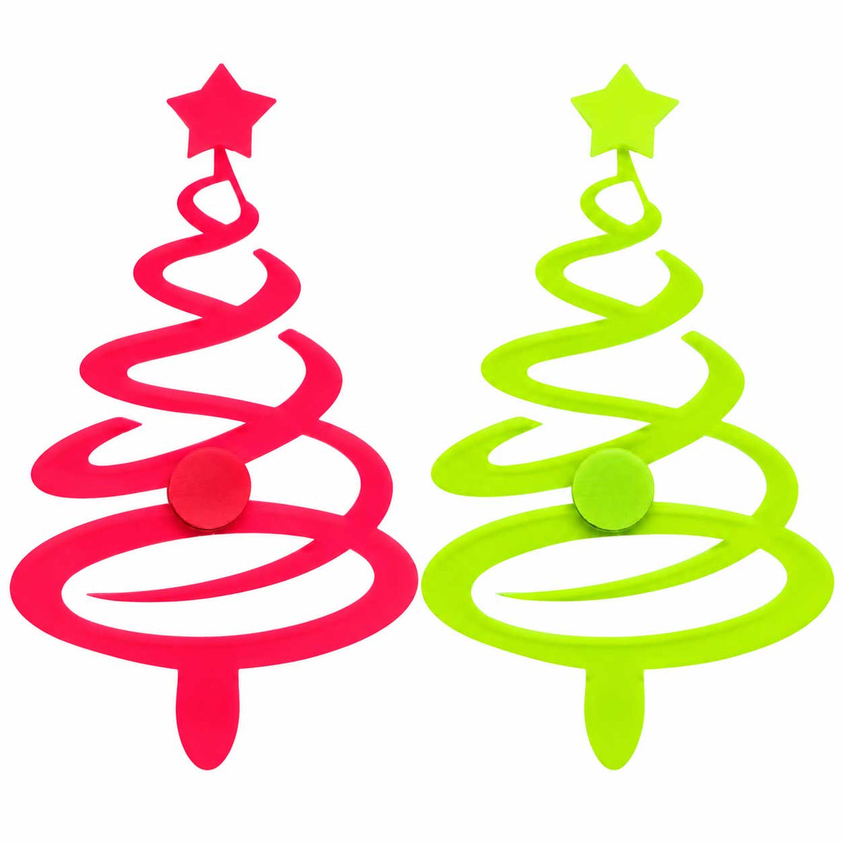 Spiral Christmas Tree Magnetic Plaque | 4.5" x 6" | Multiple Color Options | Glowing Creation