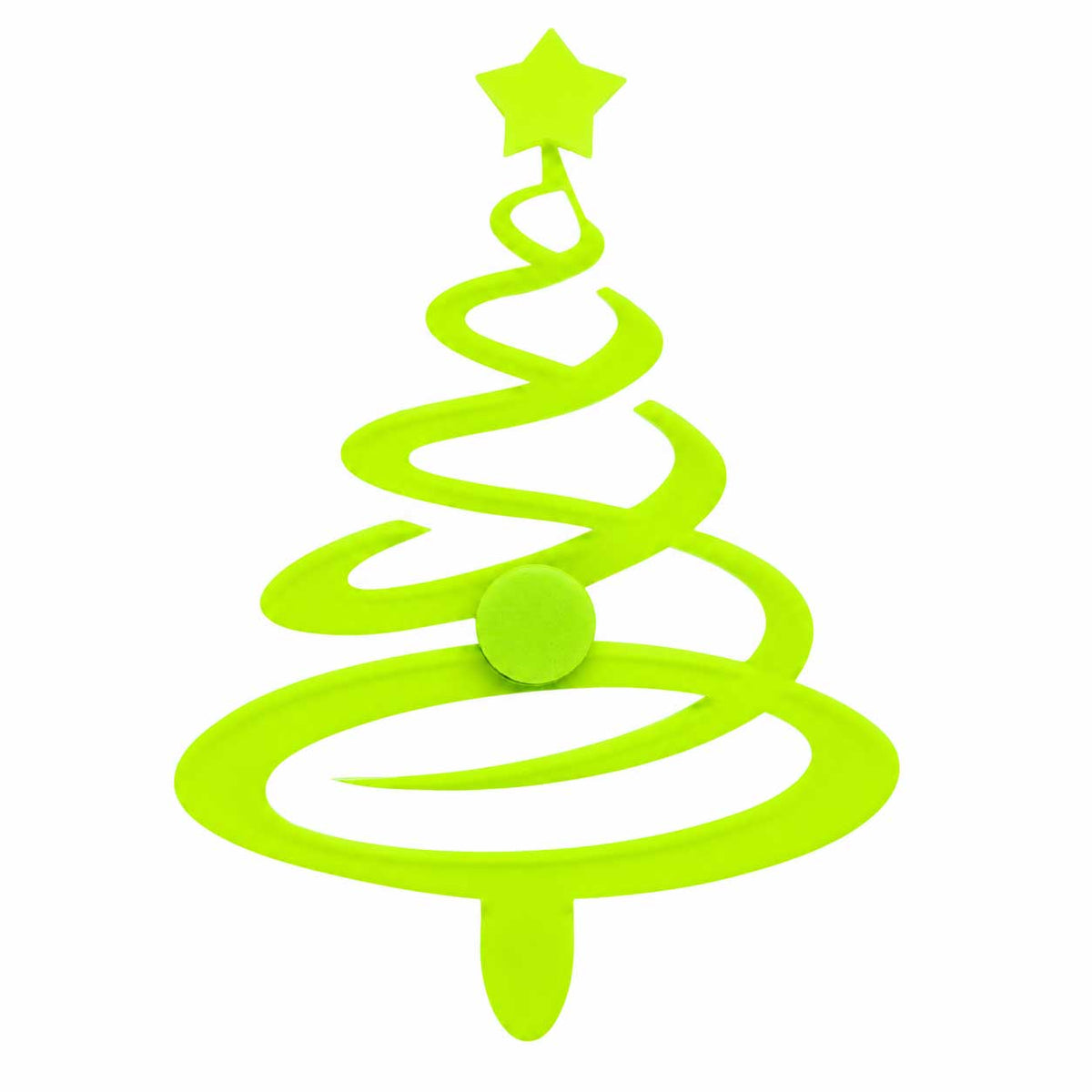 Spiral Christmas Tree Magnetic Plaque | 4.5" x 6" | Multiple Color Options | Glowing Creation