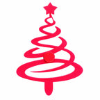 Spiral Christmas Tree Magnetic Plaque | 4.5" x 6" | Multiple Color Options | Glowing Creation