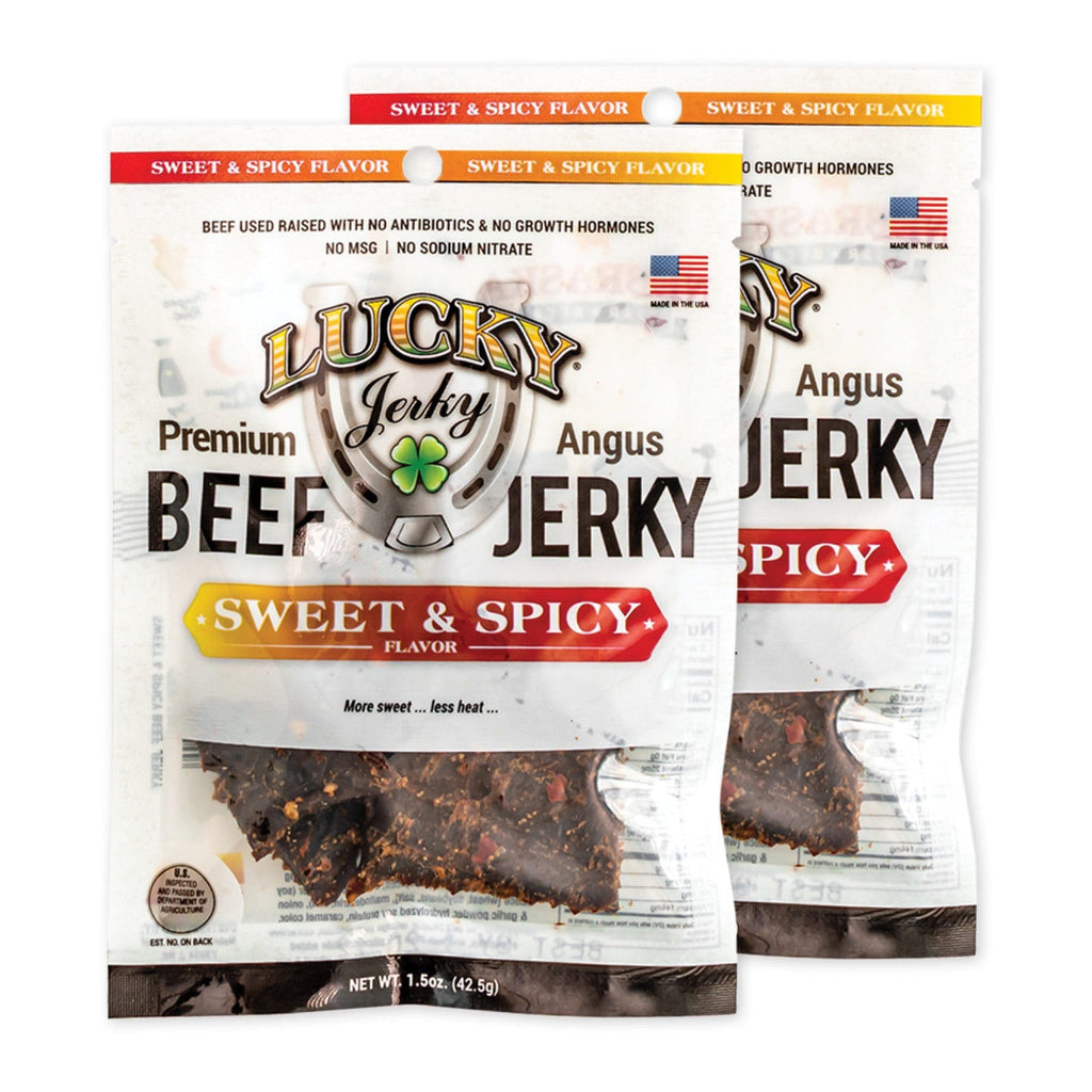 Sweet and Spicy Beef Jerky | Pack of 6 | 1.5 oz | Shipping Included | Nebraska Star Beef