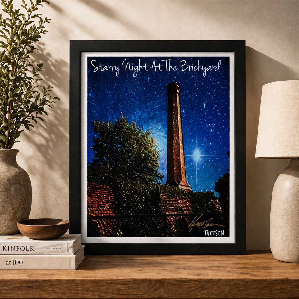 Starry Night At The Brickyard Print By Kent Theesen | 14" x 11" | Tee-Sun Productions