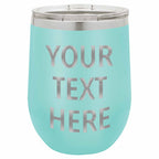 Stainless Steel Stemless Wine Tumbler | 12 oz | Customizable | RCK Creations & More
