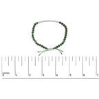 Sterling silver malachite bead station adjustable bolo bracelet bijoux-nyc direct