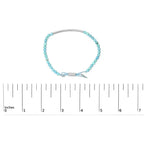 Sterling silver turquoise station adjustable bolo bracelet 8.5 inch bijoux-nyc direct