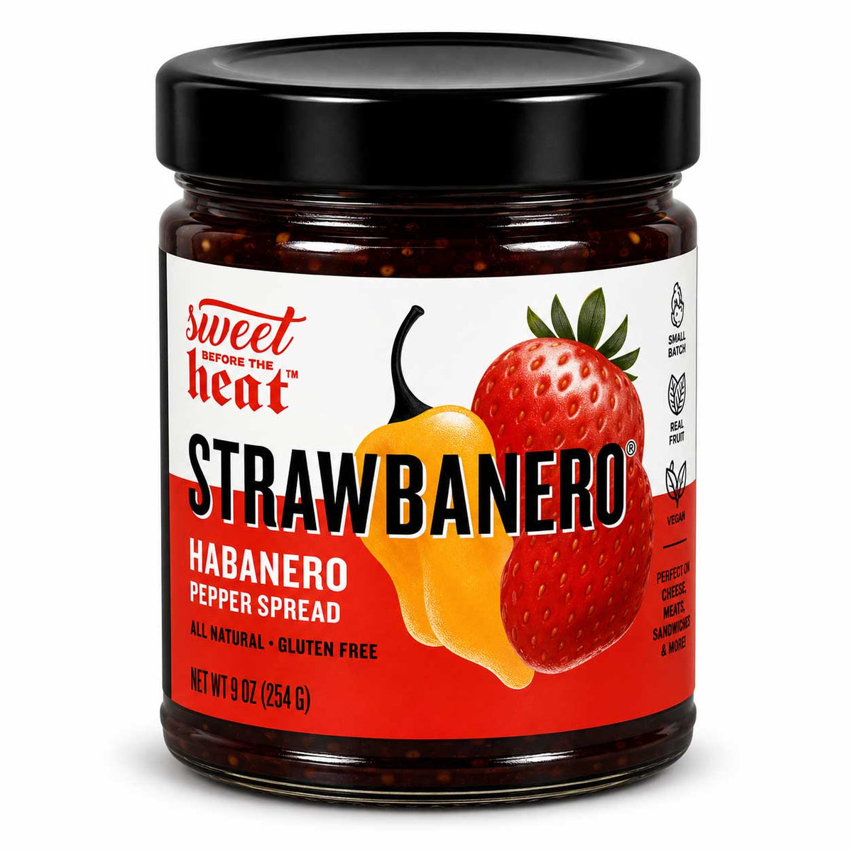 Strawbanero Pepper Spread | Pack of 2 | 9 oz | Gluten Free | Chili Dawg's Foods of Fire