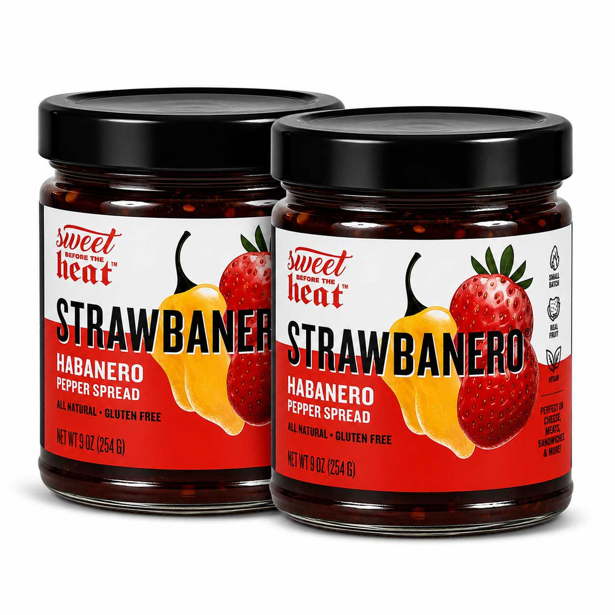 Strawbanero Pepper Spread | Pack of 3 | 9 oz | Gluten Free | Chili Dawg's Foods of Fire