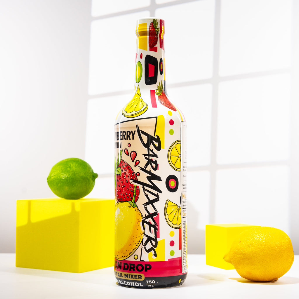 BarMixxers Premium Strawberry Lemon Drop Elixir | Zero-Proof Botanical Mixer | 750ml