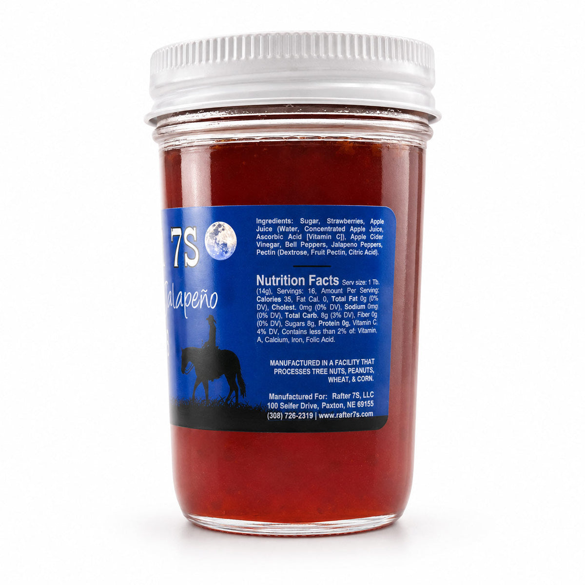 Strawberry Jalapeno Jelly | Pack of 3 | 8 oz | Rafter 7S