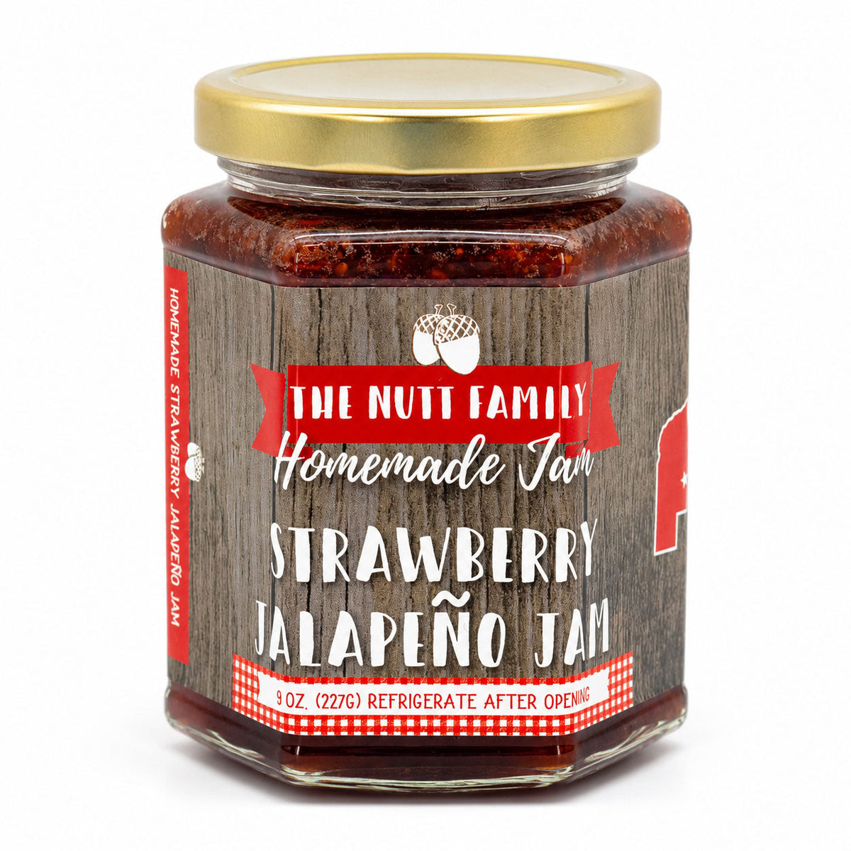 Strawberry Jalapeño Jam | Pack of 2 | 9 oz | Nutt Family Jams & Jellies