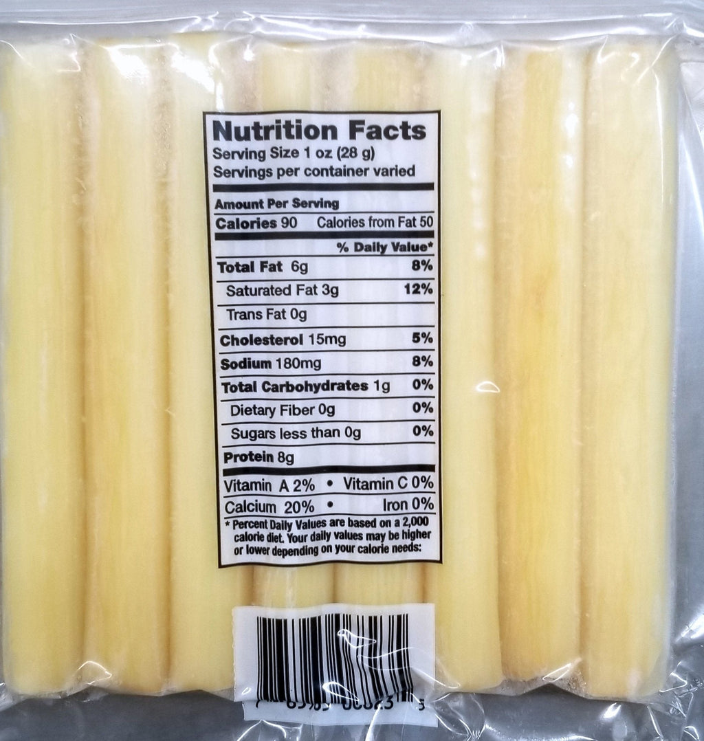 Smoked String Cheese, Smoked 8 oz Package