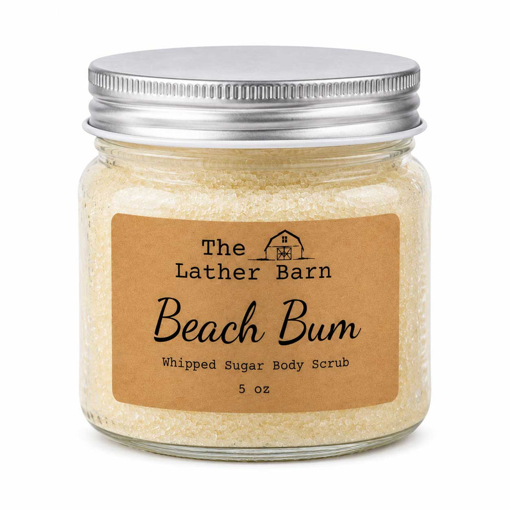 Travel Whipped Sugar Body Scrub | Beach Bum | 5 oz | The Lather Barn