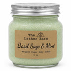 Whipped Sugar Body Scrub | Basil Sage & Mint | 8 oz | The Lather Barn