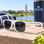 Nebraska The Good Life Sunglasses | White | Nebraska Department of Economic Development
