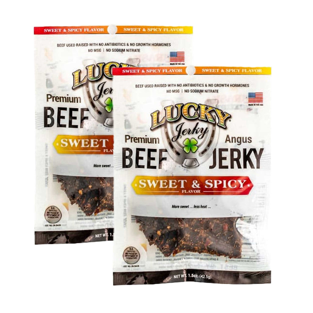 Sweet and Spicy Beef Jerky | Pack of 2 | 1.5 oz | Nebraska Star Beef