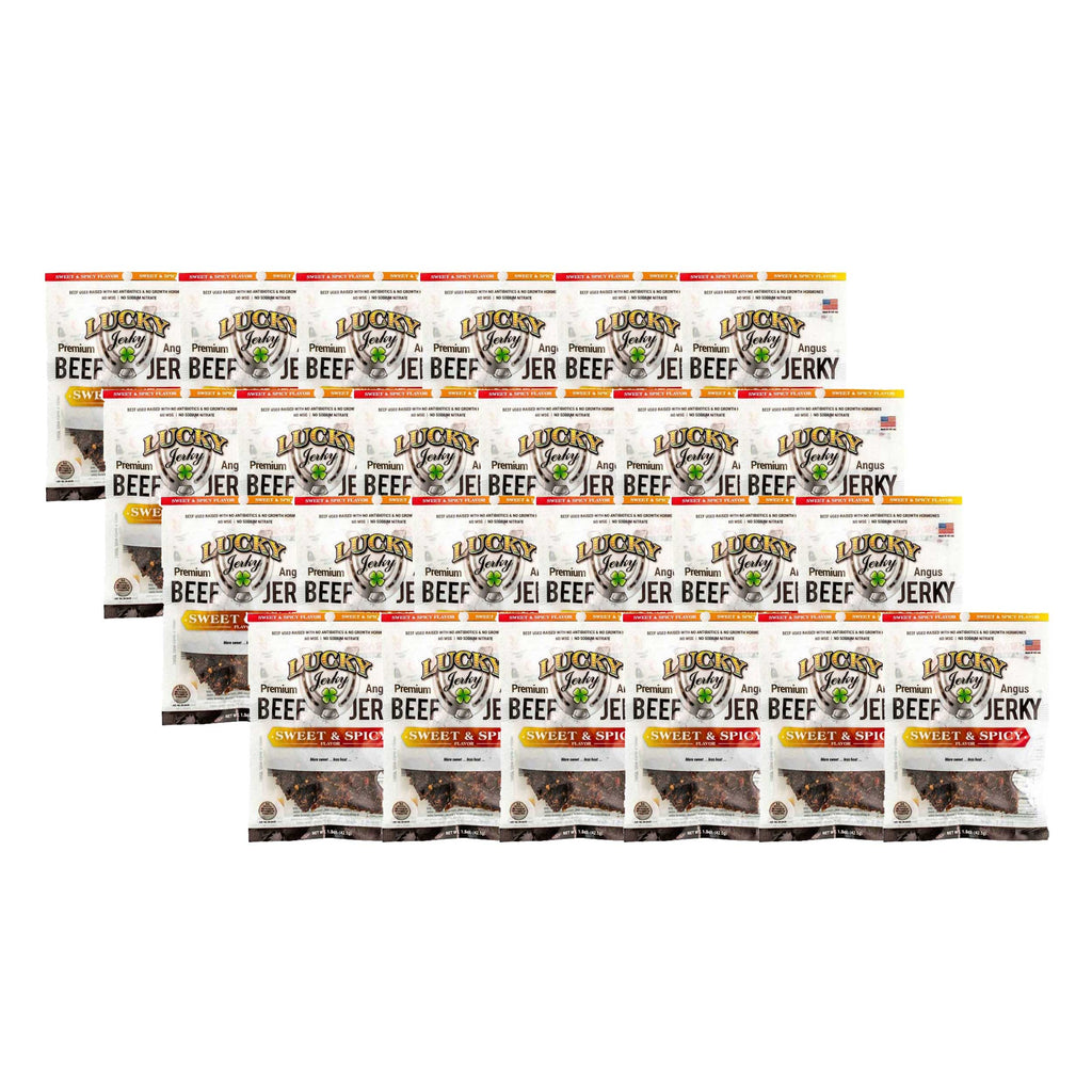 Sweet and Spicy Beef Jerky | Pack of 24 | 1.5 oz | Nebraska Star Beef