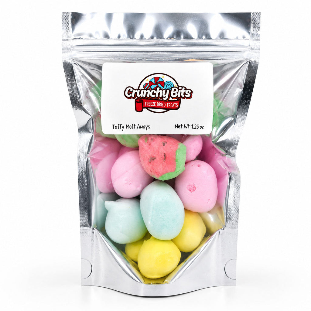 Taffy Meltaways Freeze-Dried Candies | 1.25 oz | Crunchy Bits Candy