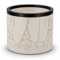 Concrete Gray & Beige Marble Flower Pot | 6" x 6" x 4.75" | Color Crete Creations