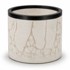 Concrete Gray & Beige Marble Flower Pot | 6" x 6" x 4.75" | Color Crete Creations