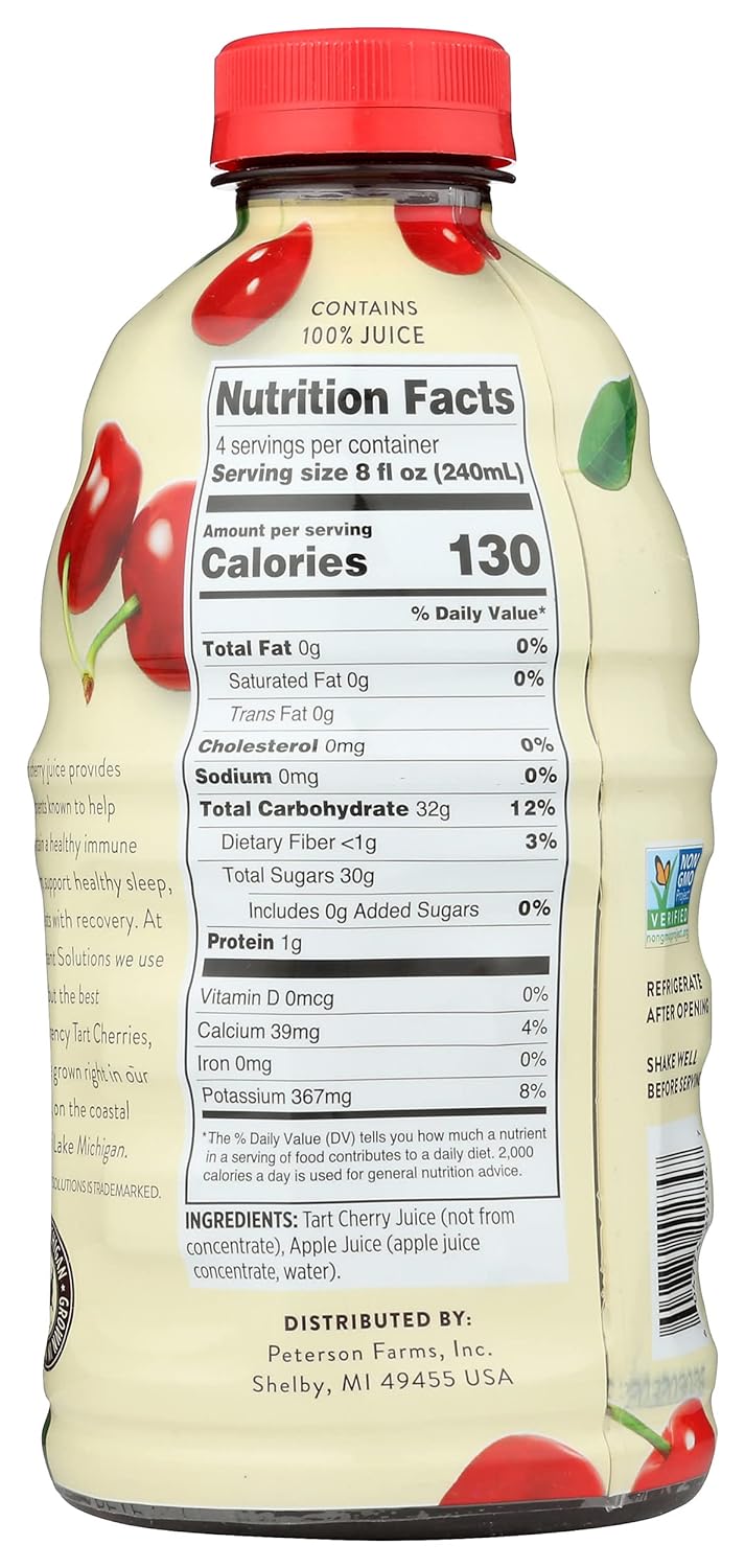 Antioxidant Solutions 100% Tart Cherry Juice, 32 fl oz (Case of 6)