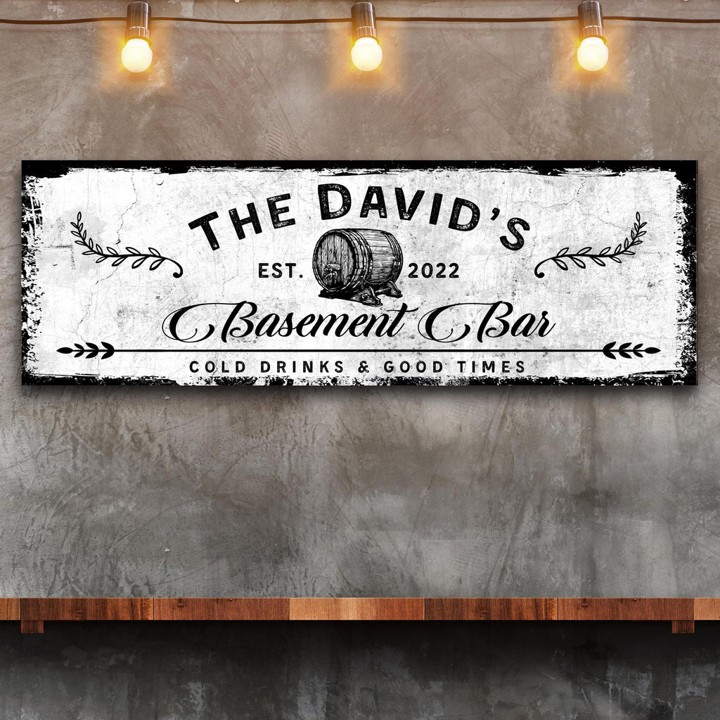 Basement Bar Barrel Sign